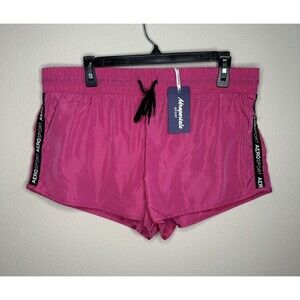 NWT Aeropostale Sport Pink Athletic Drawstring Shorty Shorts Size Large